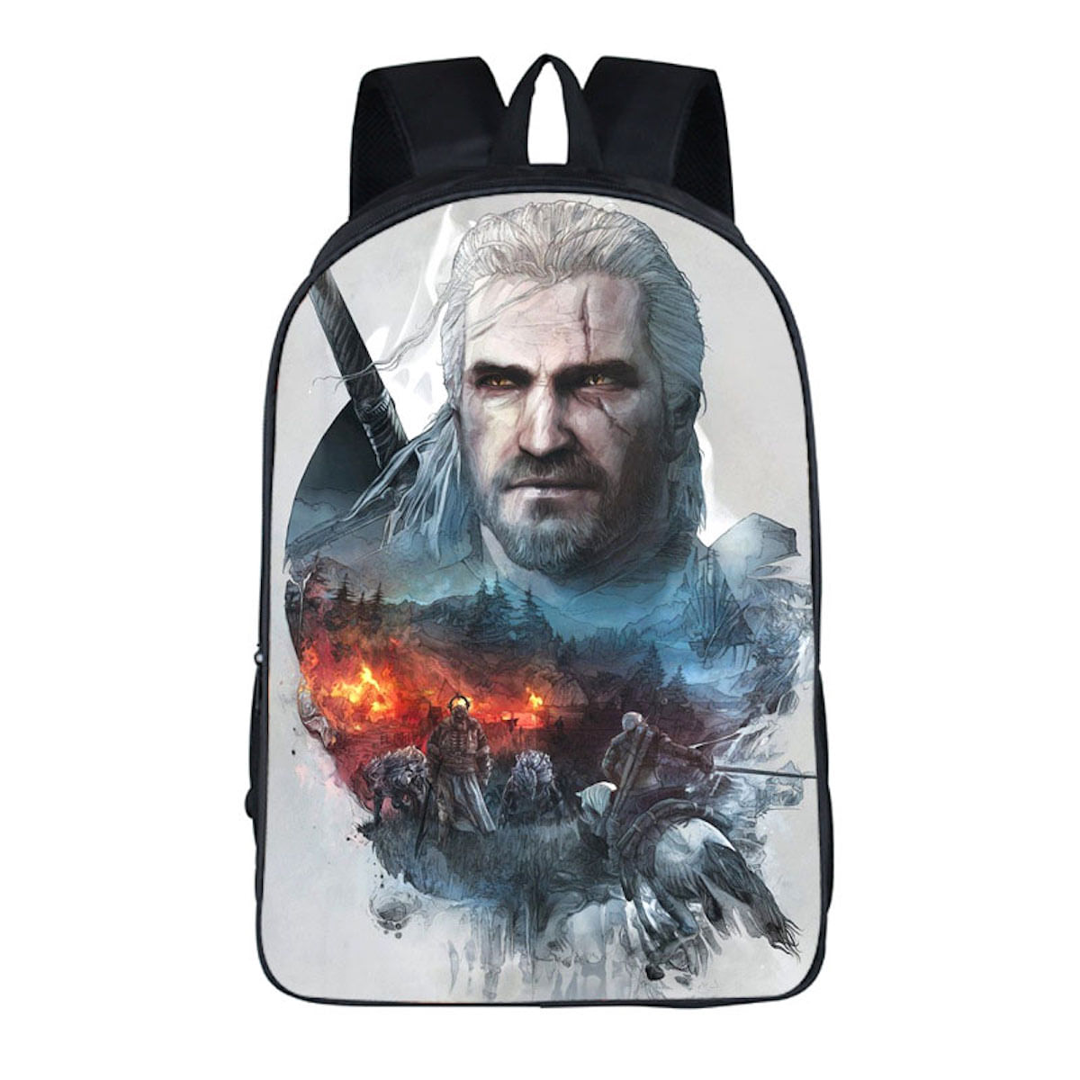 Mochila Escolar Witchers Geralt Ki Para Crianças