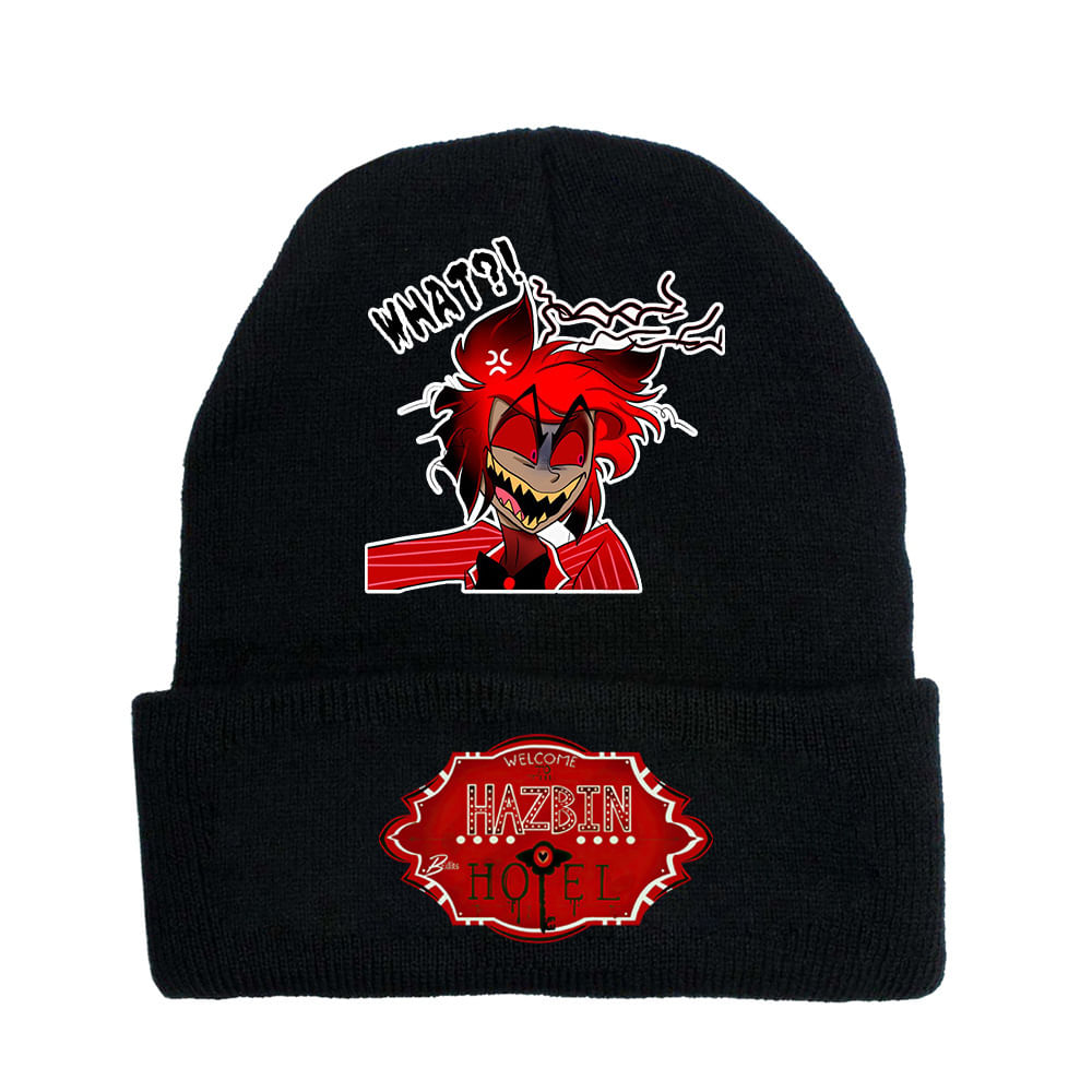 Chapéu De Malha Hazbins Hotels Anime Winter Beanie Slouch Hat