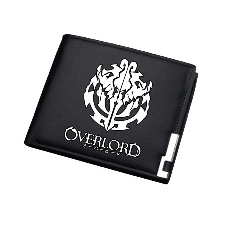 Carteira Overlords Anime Characters Slim Bifold Em Couro Pu