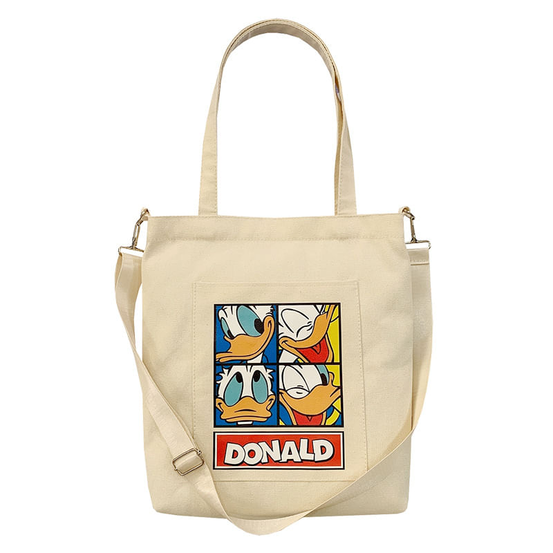 Bolsa Messenger Bolsa De Ombro De Lona De Anime Donalds Para Mulheres