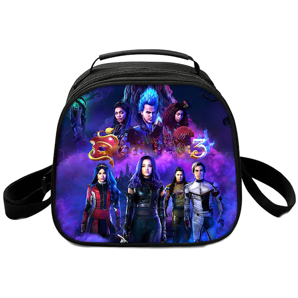 Lancheira Anime Descendants Portable Bento Back Bag Cooler