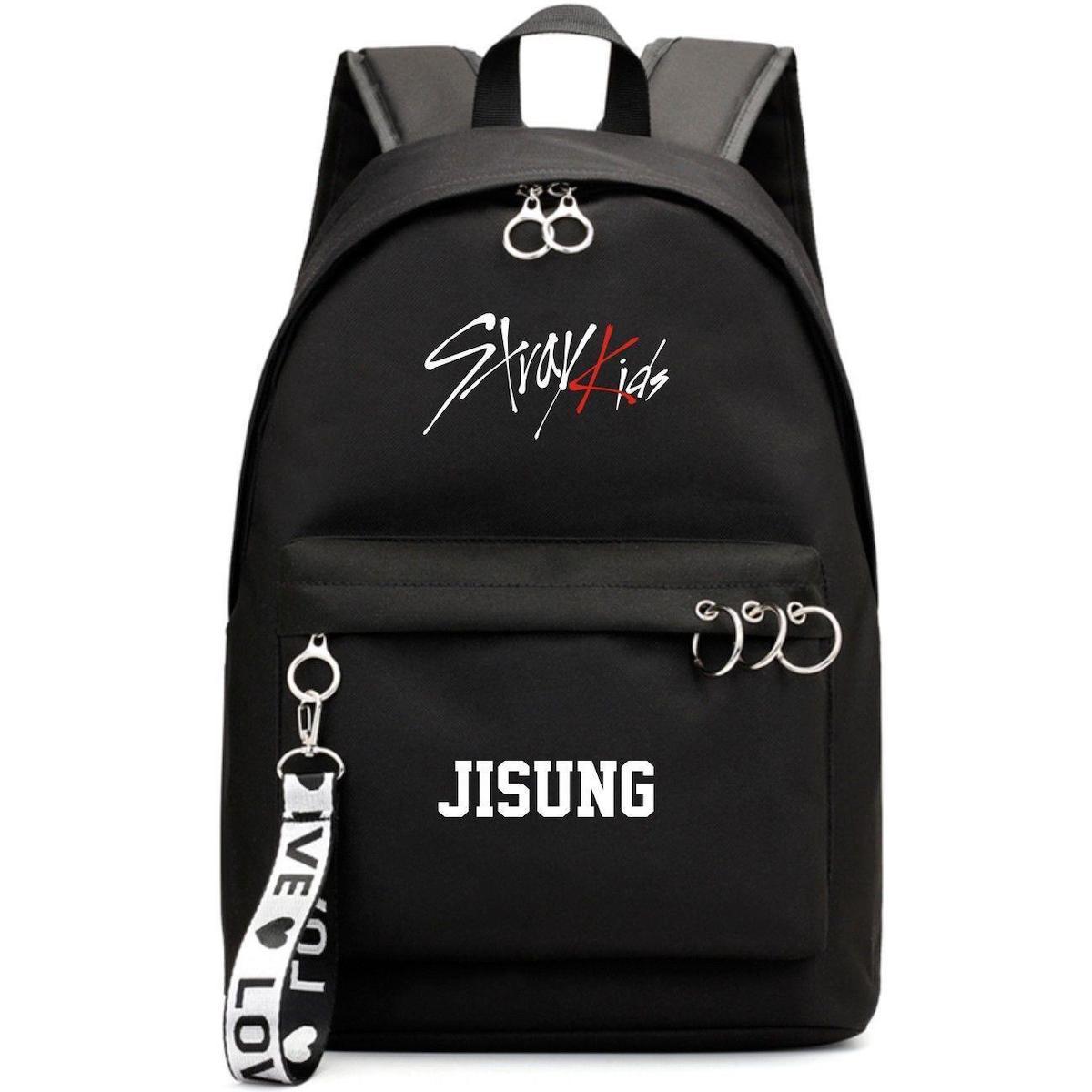 Mochila Escolar Stray Kids Anime Poliéster 30x16x44cm