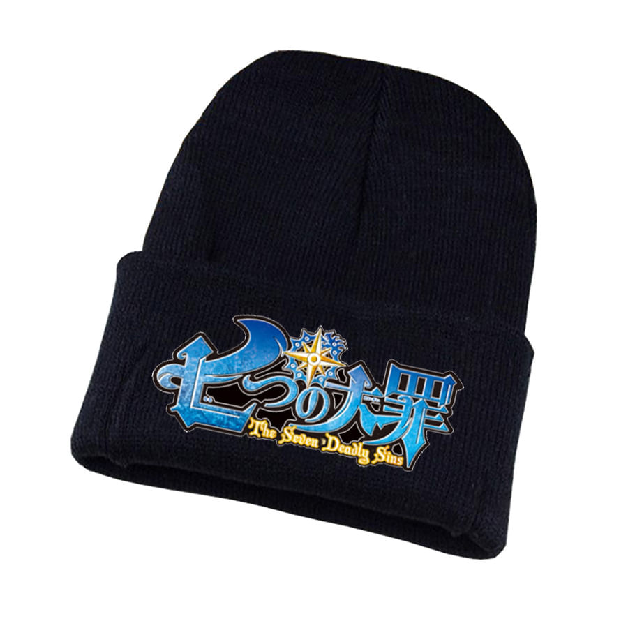 Chapéu De Malha Seven Deadly Sins Anime Winter Beanie Slouch