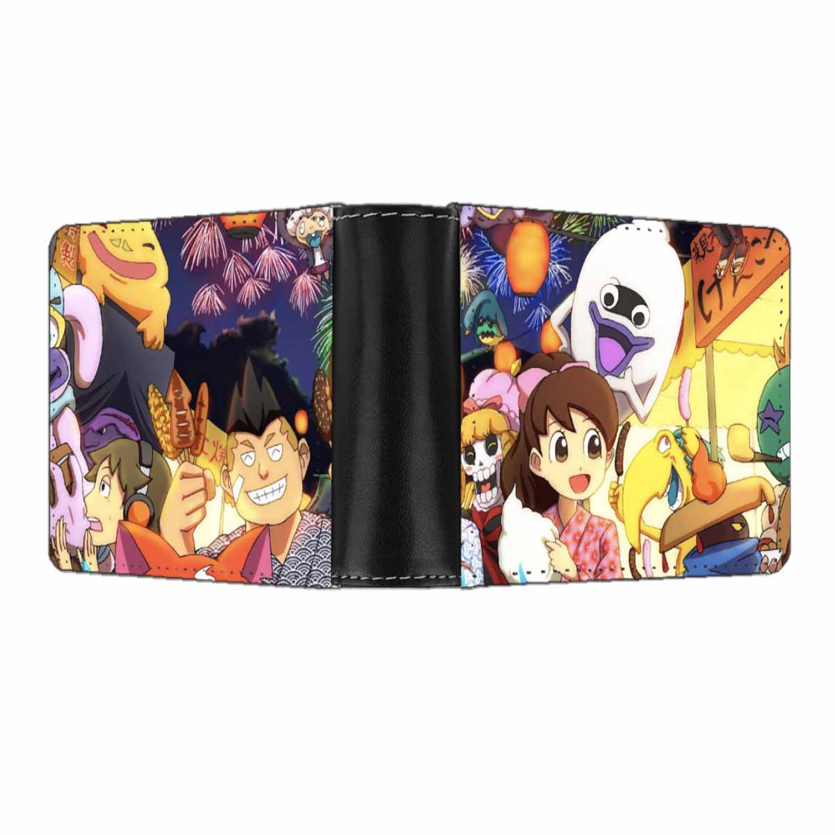Carteira Yokais Watch Anime Characters Slim Bifold Wallet