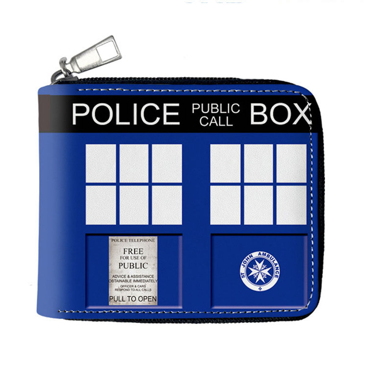 Carteira, Bolsa De Moedas, Couro Com Duas Dobras, Curta Para Anime Doctor Who