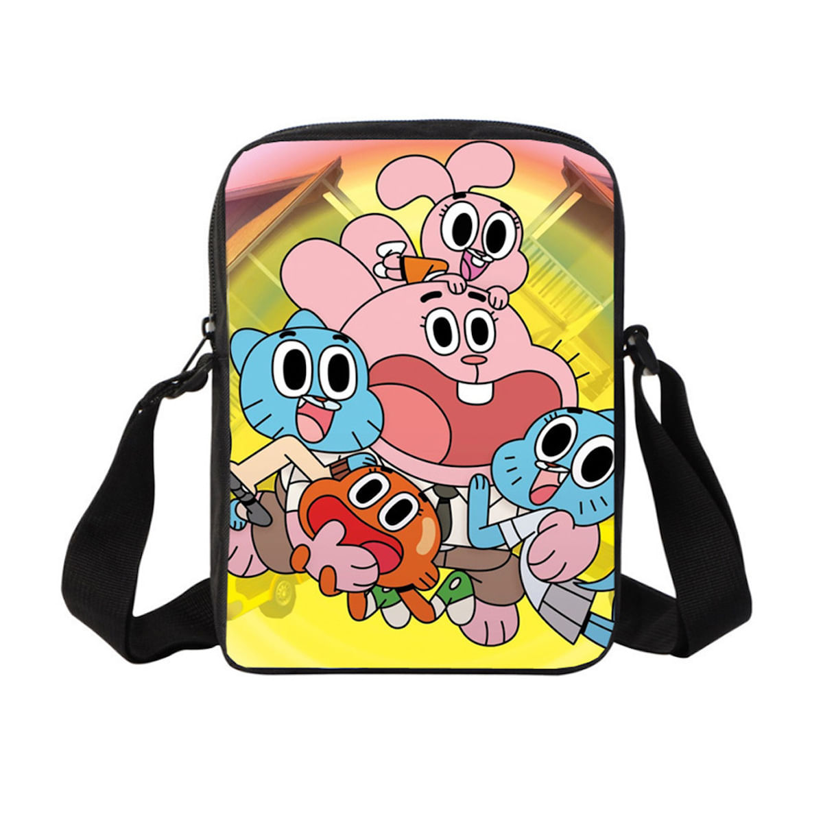 Bolsa De Ombro Gumball Anime Messenger Bag Para Mulheres