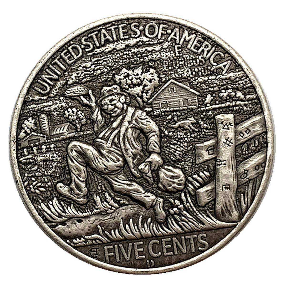 Anime Coin Wanderer's Antique Copper Old Silver Skull 5