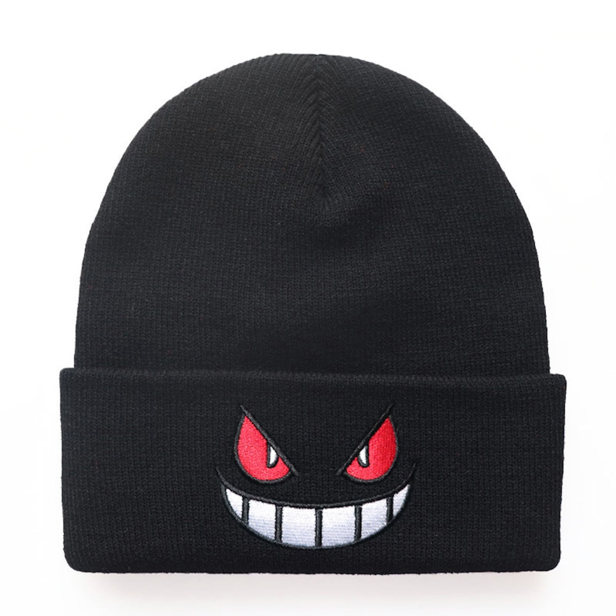 Chapéu De Malha Gengers Black Anime Winter Beanie Hat