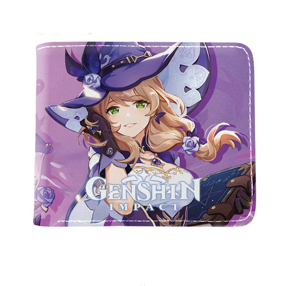 Carteira Anime Genshins Impacts Klee Leather Para Crianças