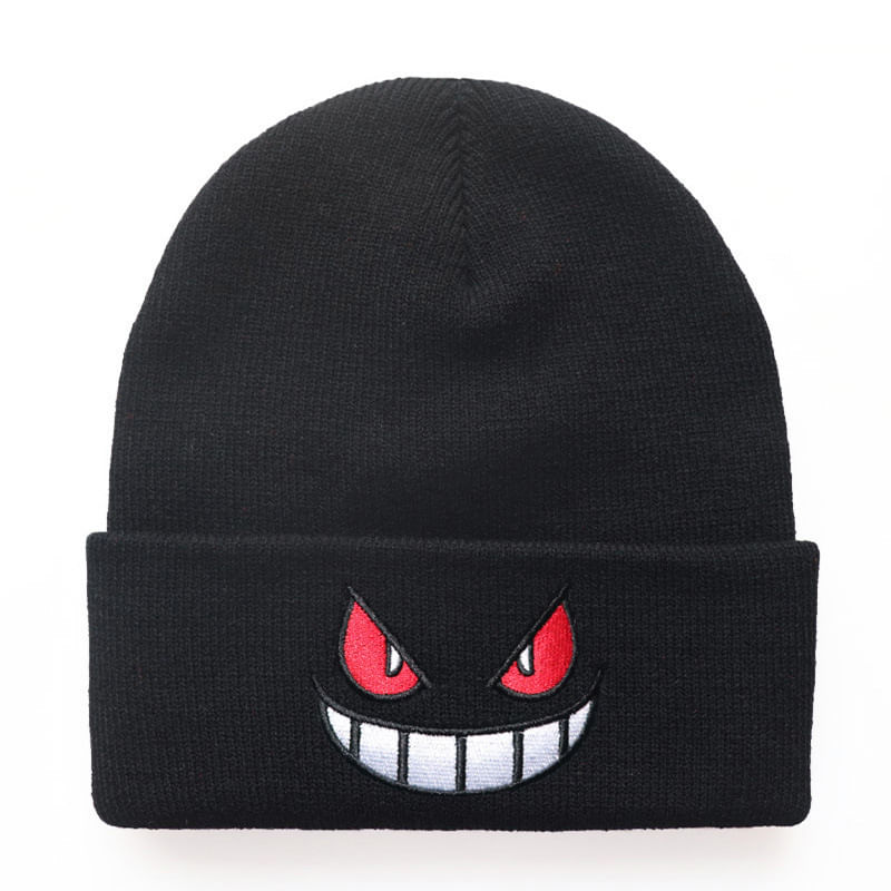 Chapéu De Malha Gengars Anime Winter Beanie Para Adultos E Crianças