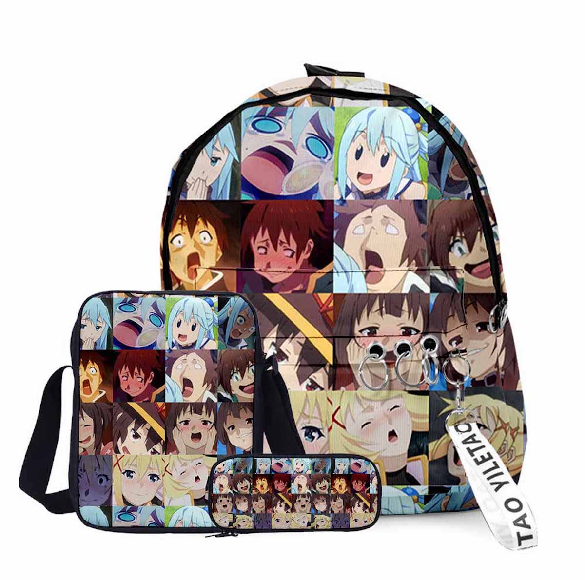 Conjunto De Mochilas Bless This Wonderfuls Worlds Aquas Darkness