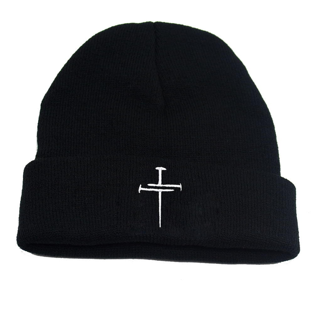 Chapéu De Malha Cross Anime Winter Beanie Slouch Hat Soft Ski
