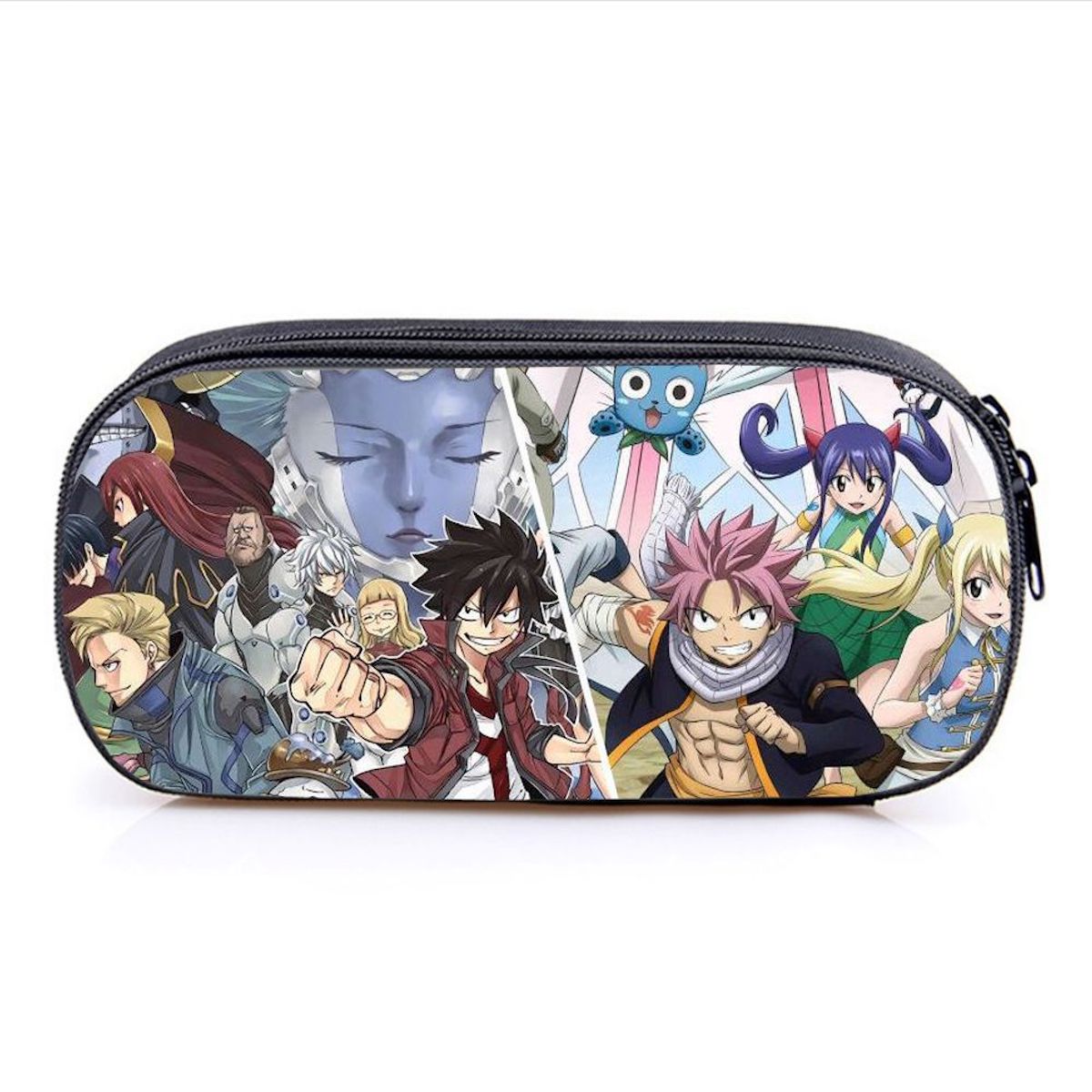 Caixa De Lápis Fairys Tails Bolsa De Papelaria De Grande Capacidade