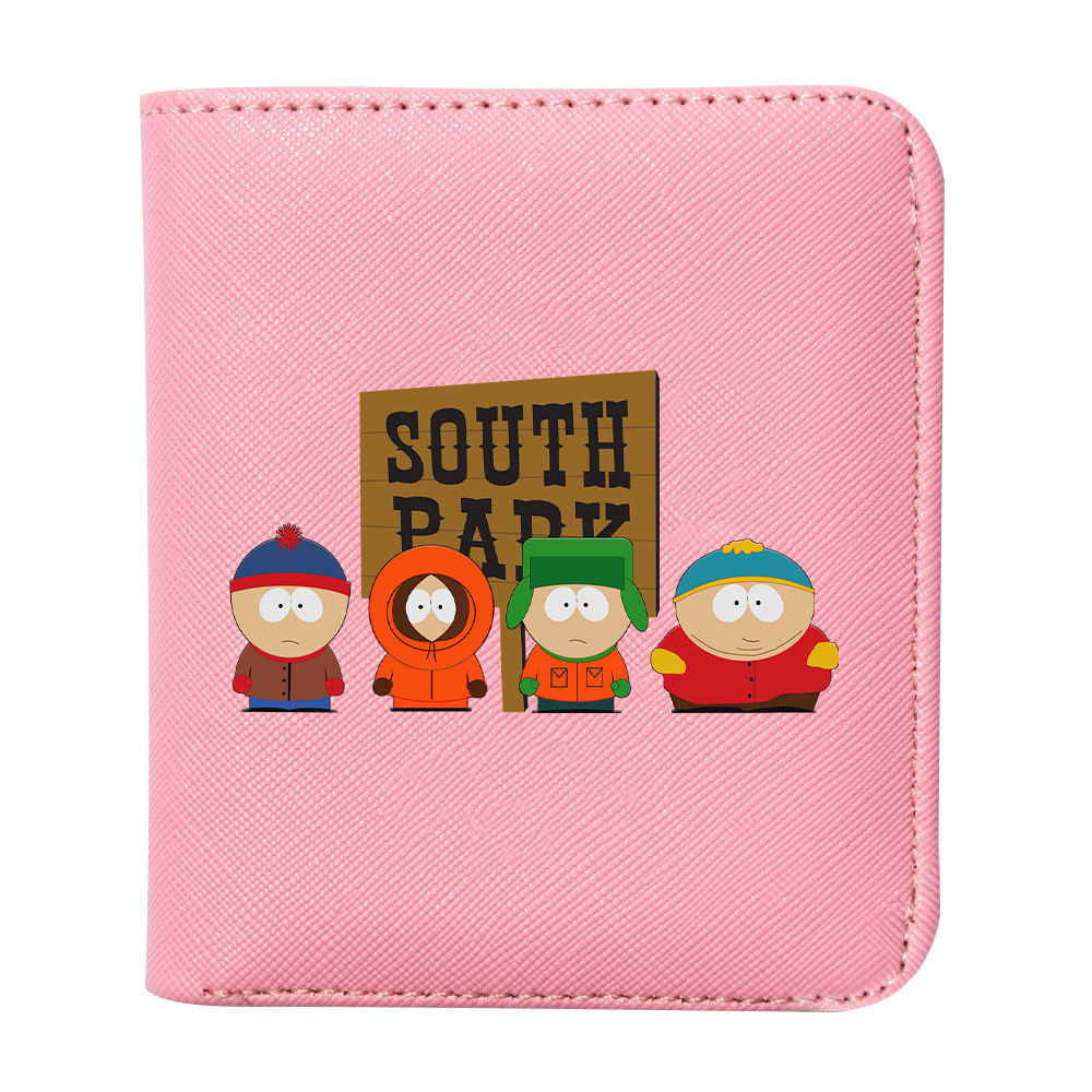 Carteira South Park Anime Characters Slim Bifold Wallet
