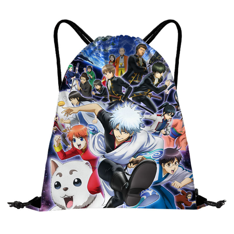 Bolsa Com Cordão Sakatas Gintokis Anime String Swim Gym