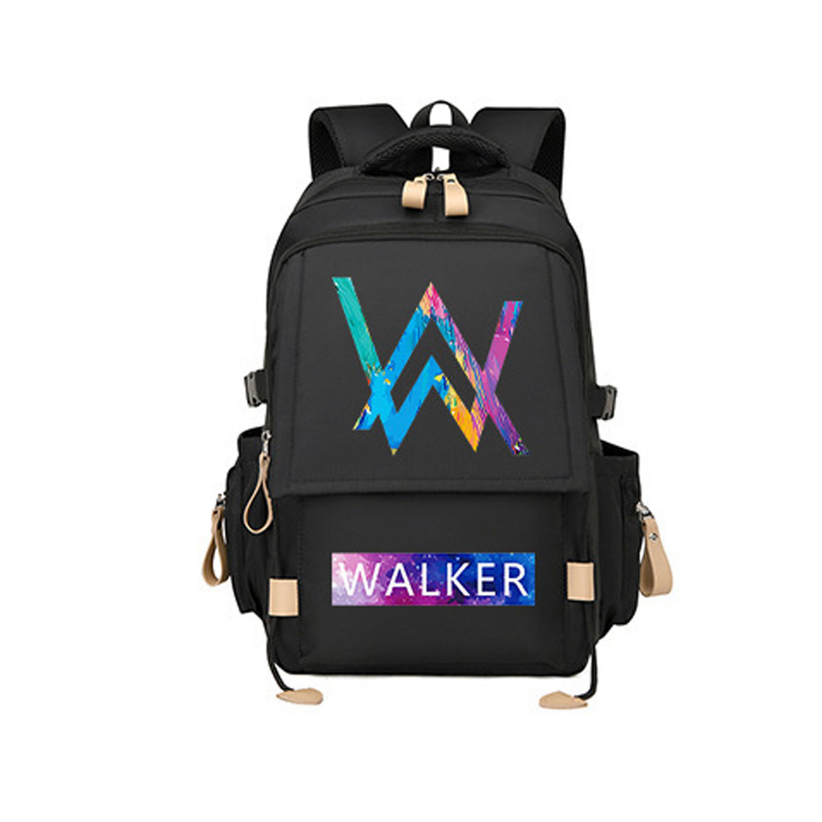 Mochila Alans Walkers Anime School Bag Nylon 530g 28x18x46cm