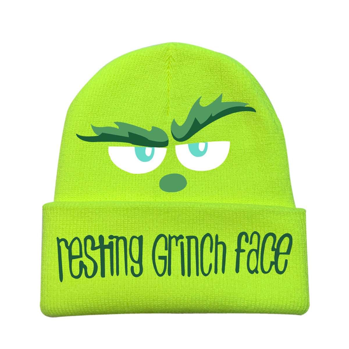 Chapéu De Malha Christmas Grinch Anime Winter Beanie Acrílico