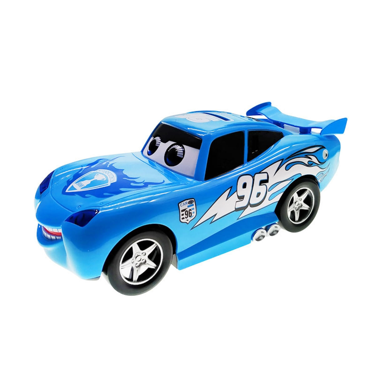 Anime Piggy Bank Blue Cars Para Crianças 20x8x8cm Em Vinil