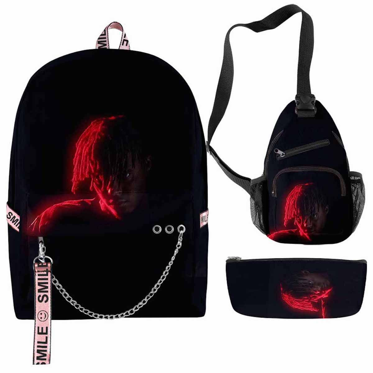 Conjunto De Mochilas Juices World S Cartoon Kids School 3 Unidades