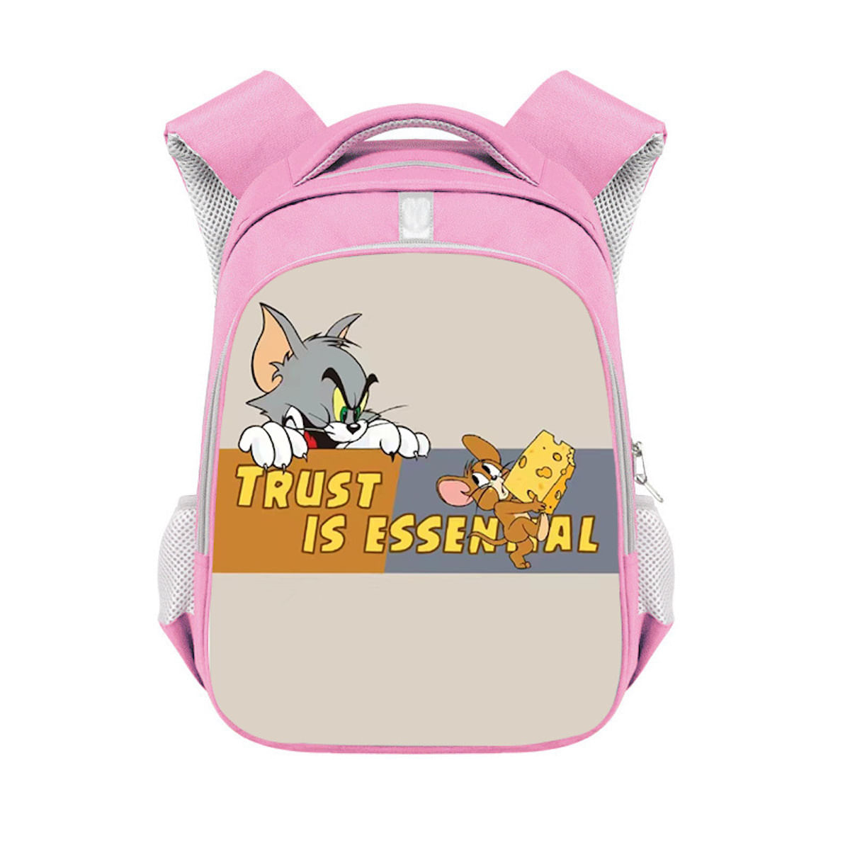 Mochila Escolar Tom And Jerry Cartoon Kids Terylene 26x13x36cm