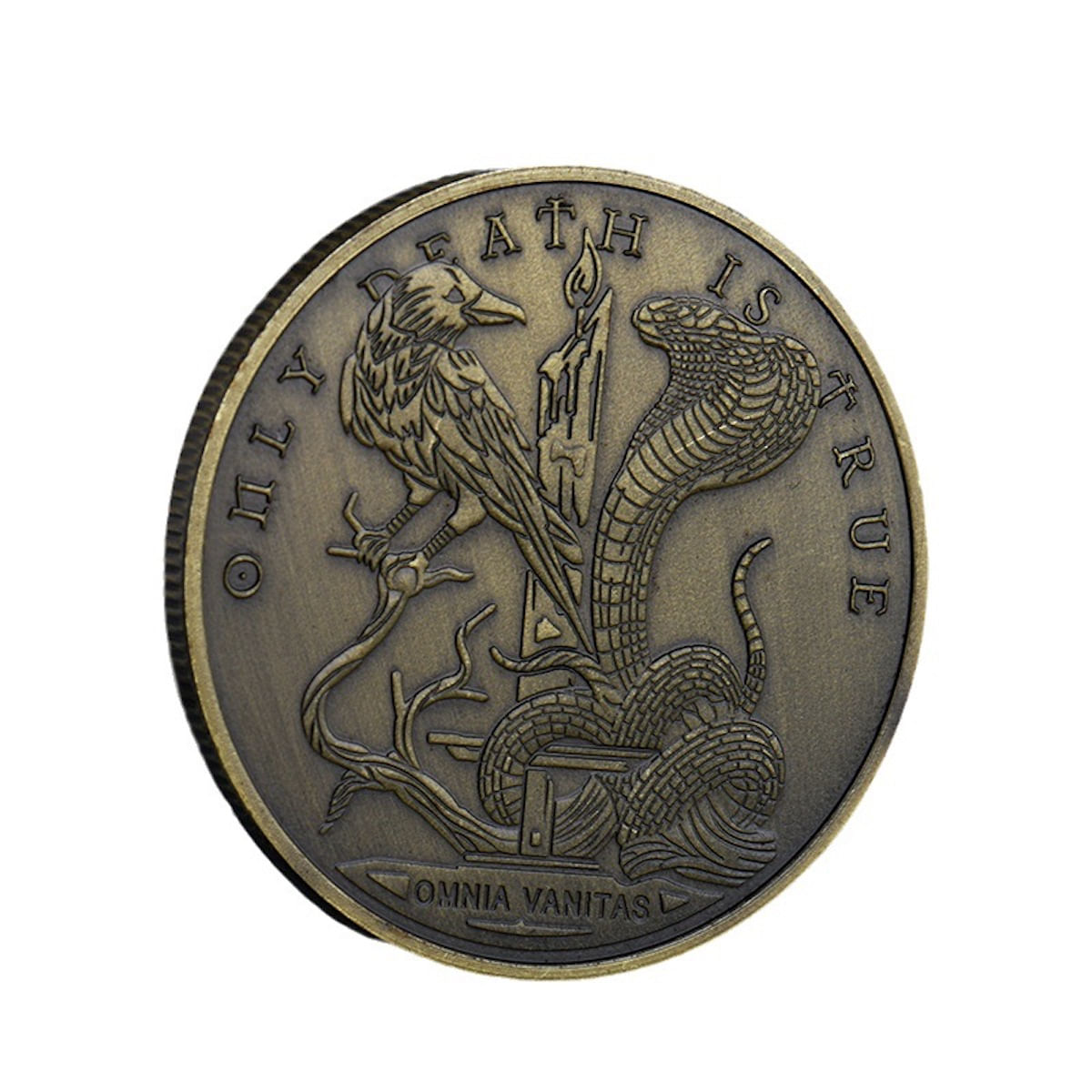 Anime Comemorativo Coin Snake Owl 4 Cm, Ferro 30 G