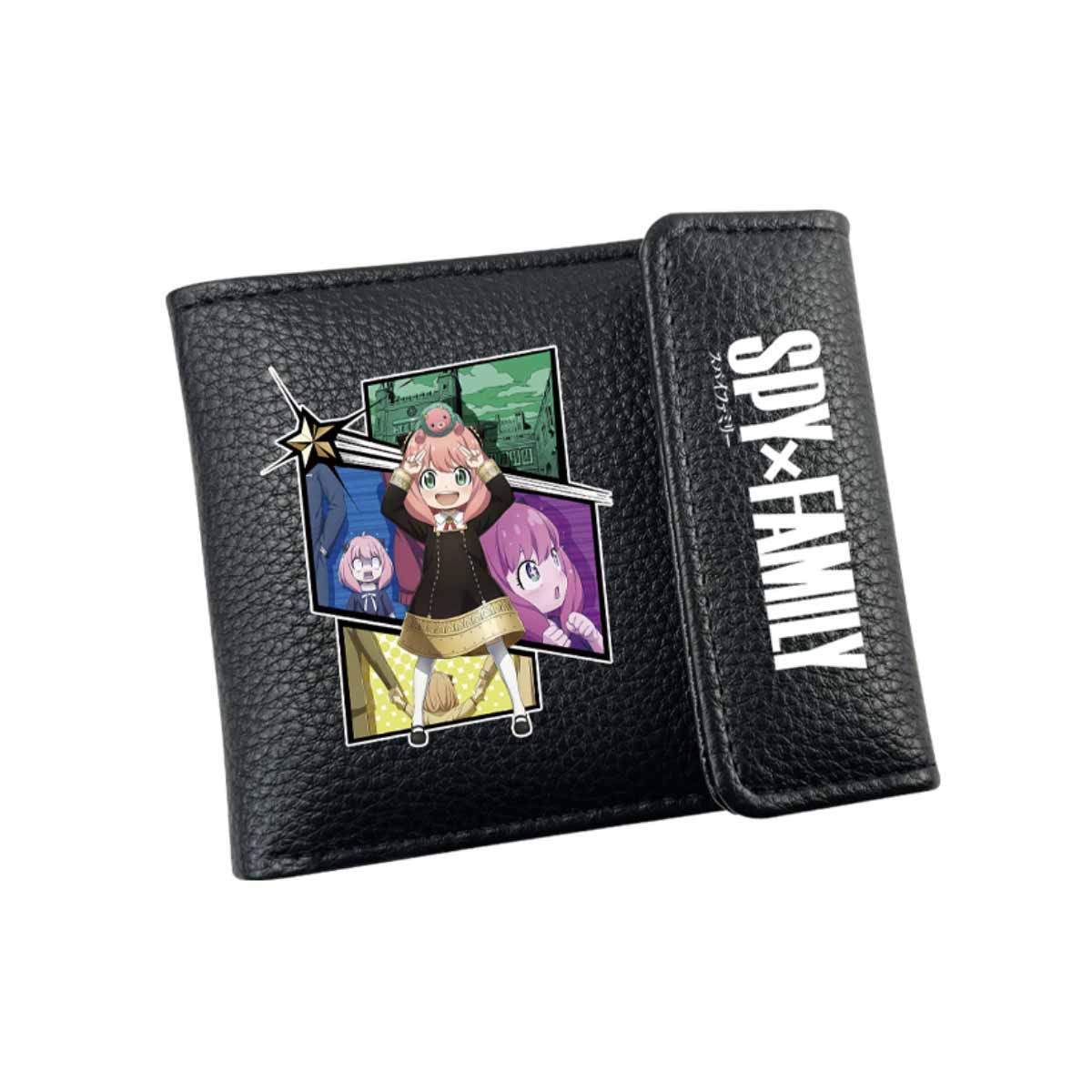 Caracteres De Anime Wallet Spys Family, Couro Pu Fino E Dobrável