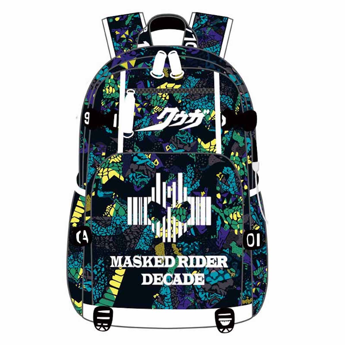 Mochila Escolar Kamens Riders Cartoon Kids 30x15x47cm