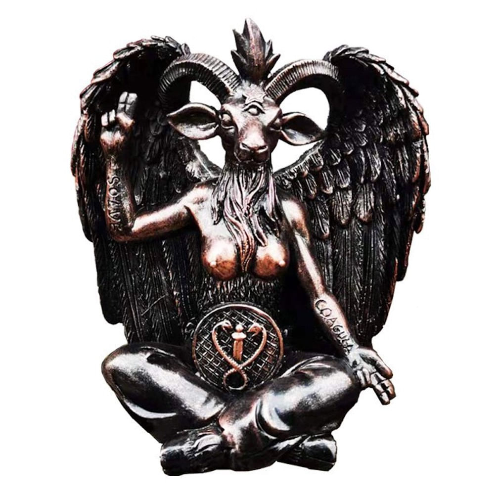 Estatueta Escultura Estátua Baphomet Idol Satanics Resin 341g