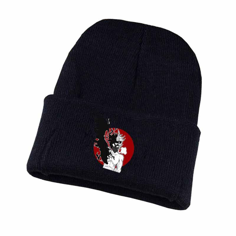 Chapéu De Malha Black Clovers Astas Anime Winter Beanie