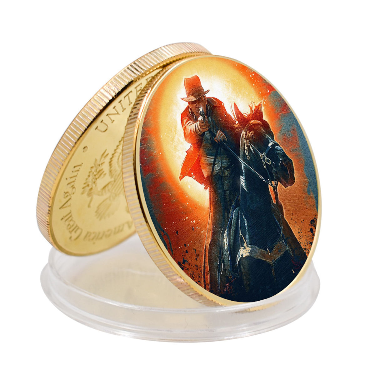 Moeda Colecionável Indiana Jones Anime 4cm Ferro 30g
