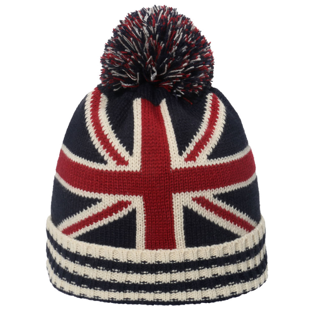 Chapéu De Malha Winter Beanie British Flag Anime 56-60cm