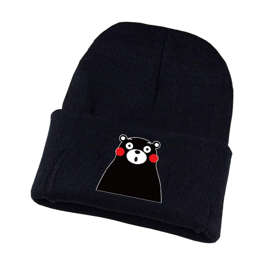 Chapéu De Malha Kumamons Anime Winter Beanie Soft Para Crianças/adultos