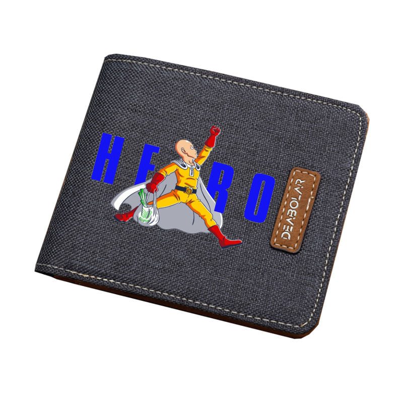 Tela Fina Dobrável Para Personagens De Anime Wallet Ones Punchs Mans