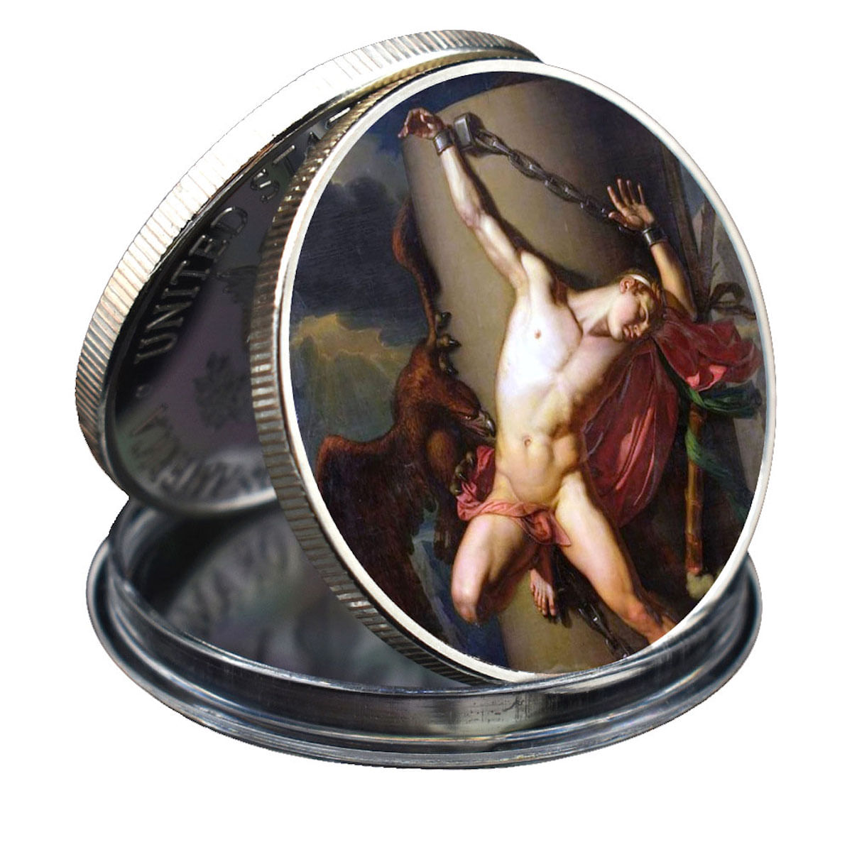 Moeda: História Da Mitologia Grega, Prometheus, Anime, 4 Cm, Ferro