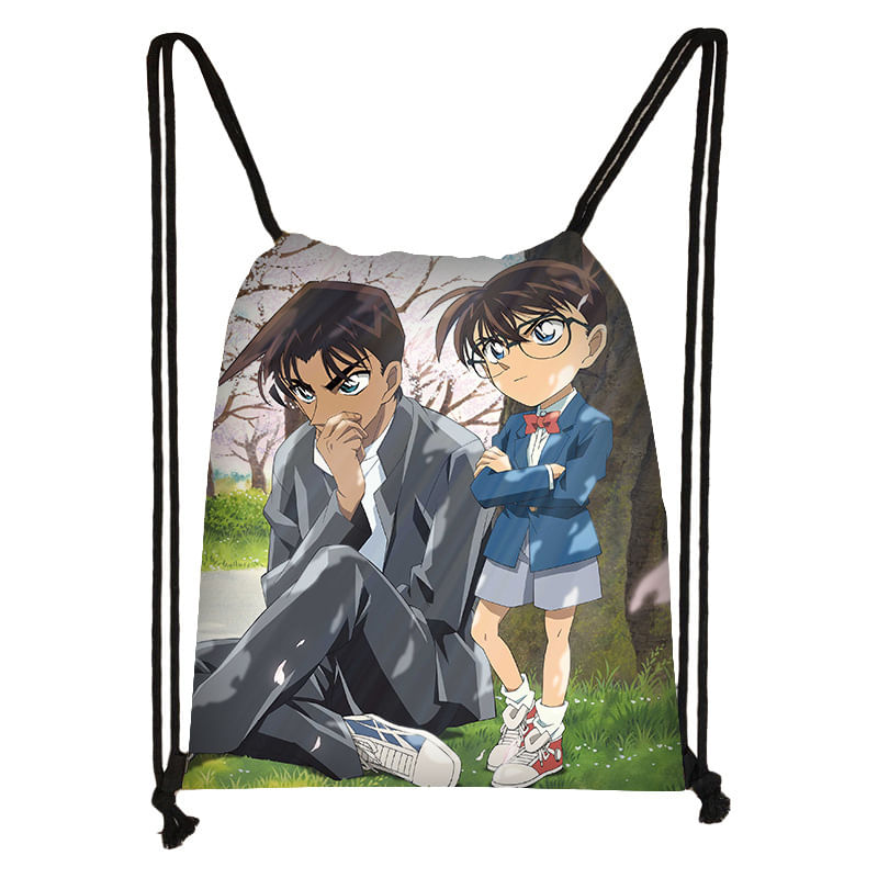 Bolsa Com Cordão Detectives Conans Anime String Swim Gym