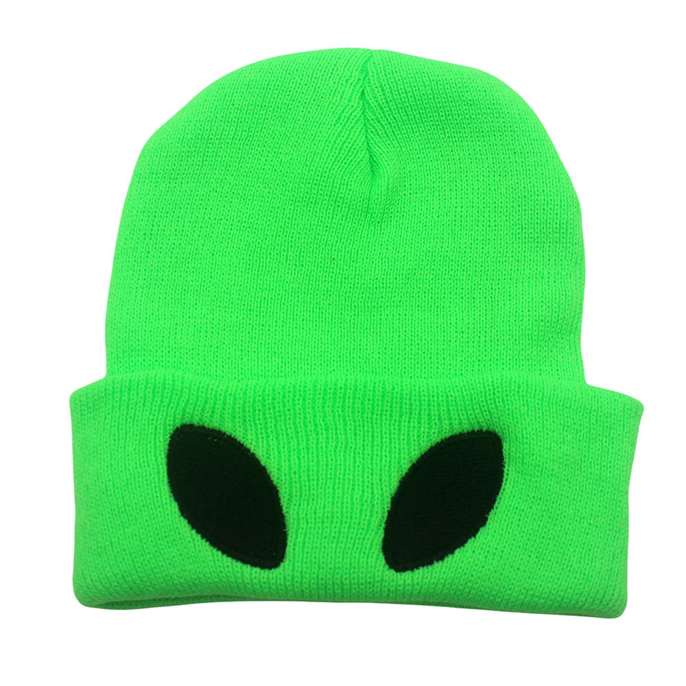 Chapéu De Malha Aliens Anime Winter Beanie Slouch Hat Unissex