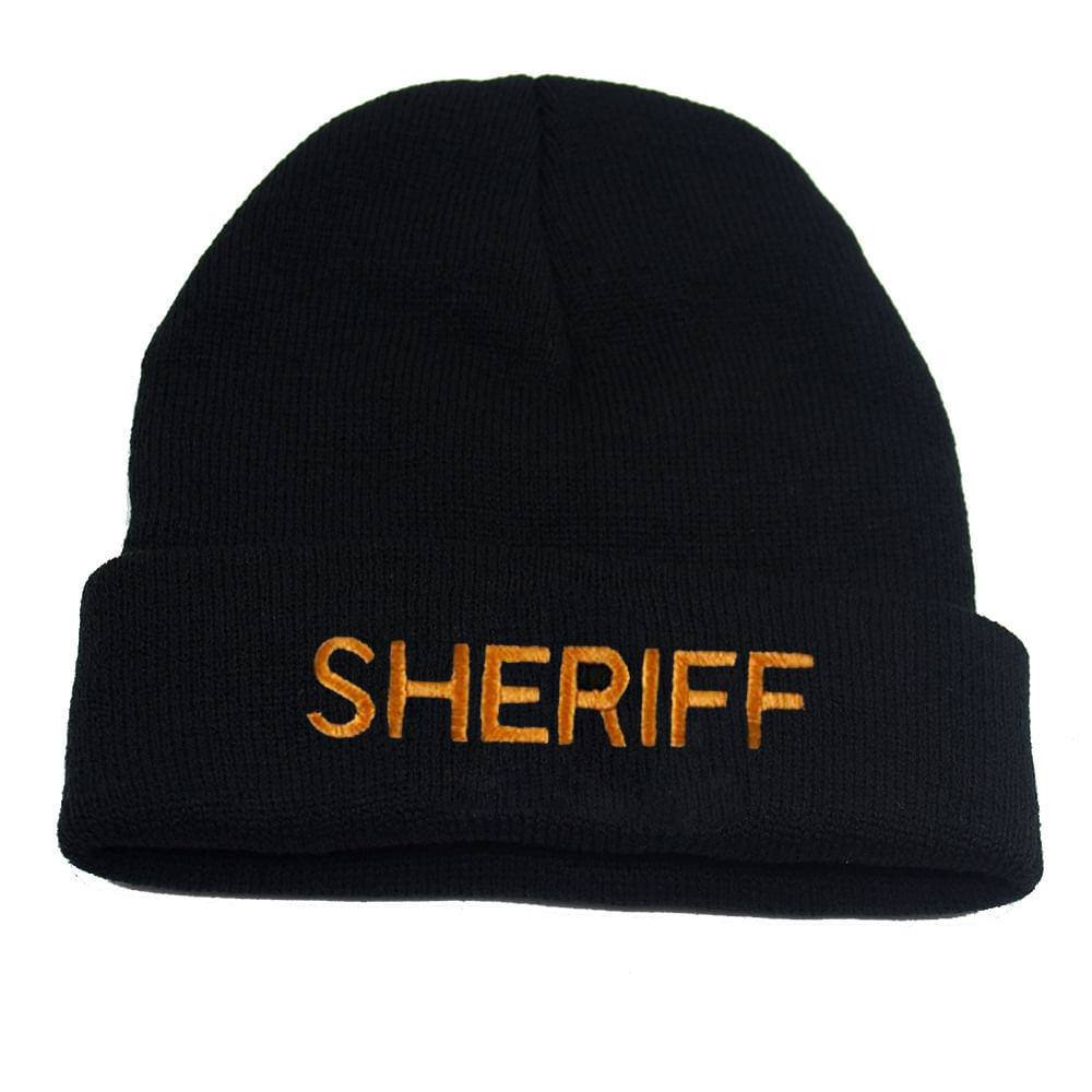 Chapéu De Malha Sheriffs Anime Winter Beanie Slouch Hat Soft Sk