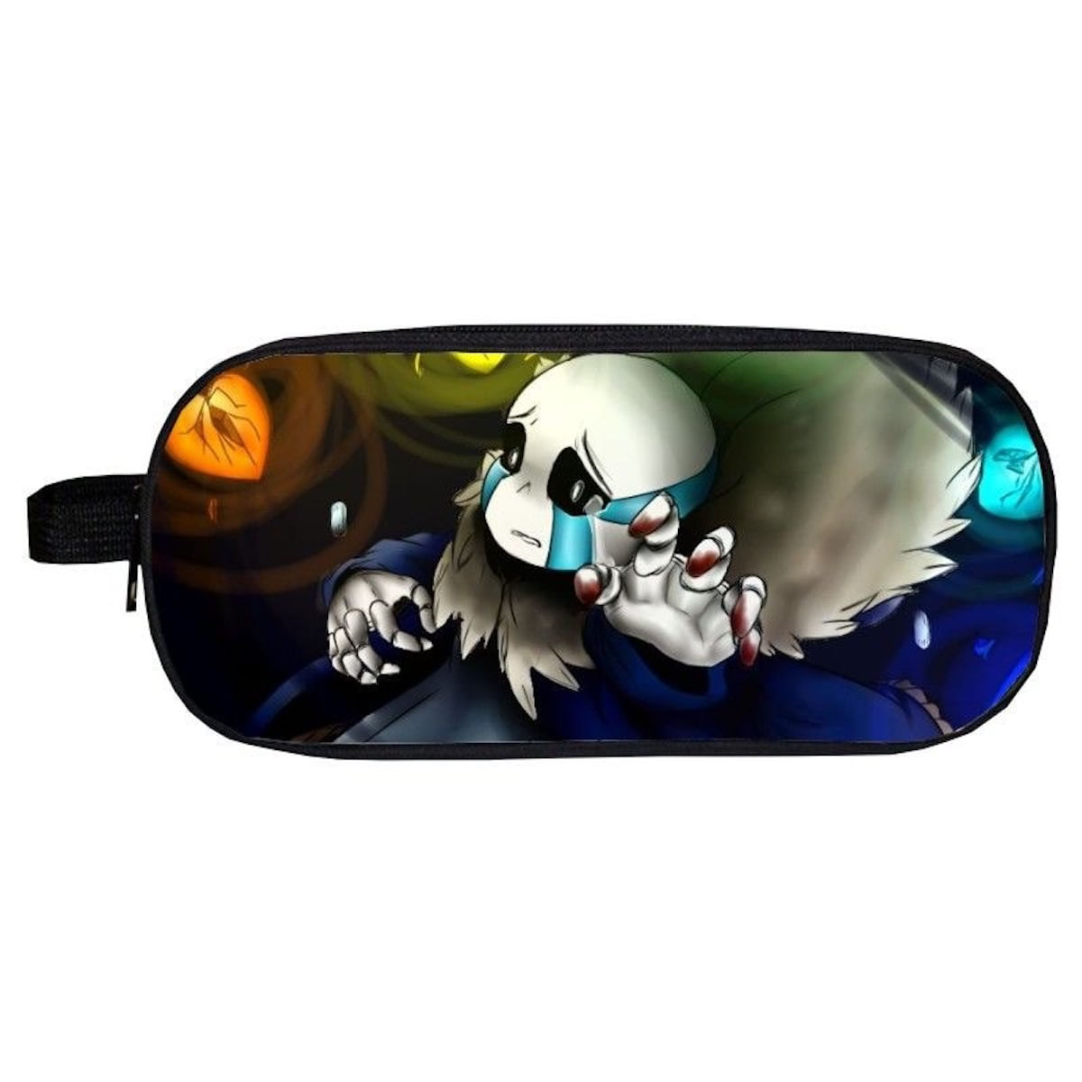 Caixa De Lápis Undertales Sans Bolsa De Papelaria De Grande Capacidade