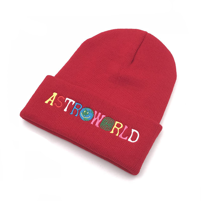 Chapéu De Malha Astroworlds Anime Winter Beanie Para Adultos