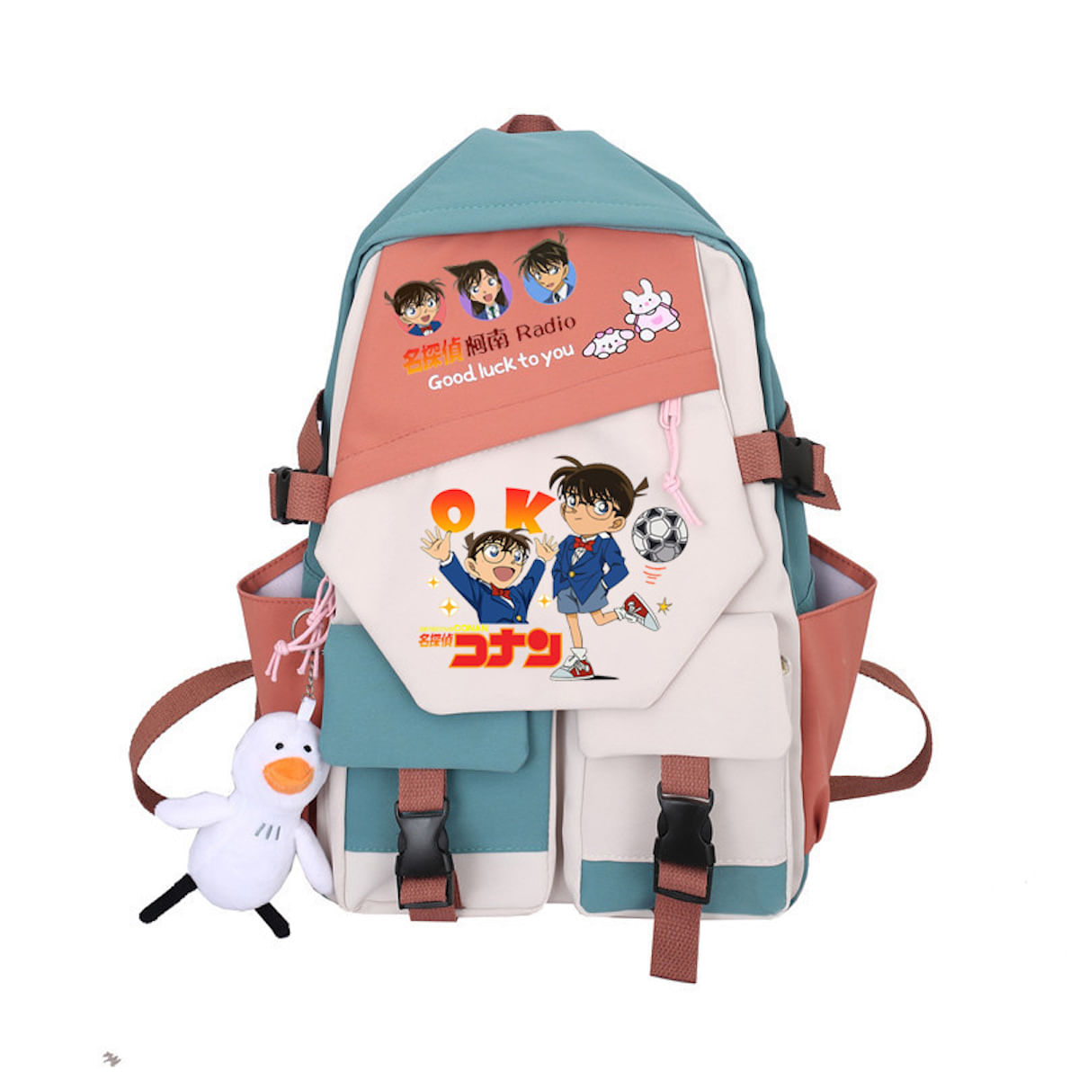 Mochila Detetives Conans Edogawas Cartoon Kids School