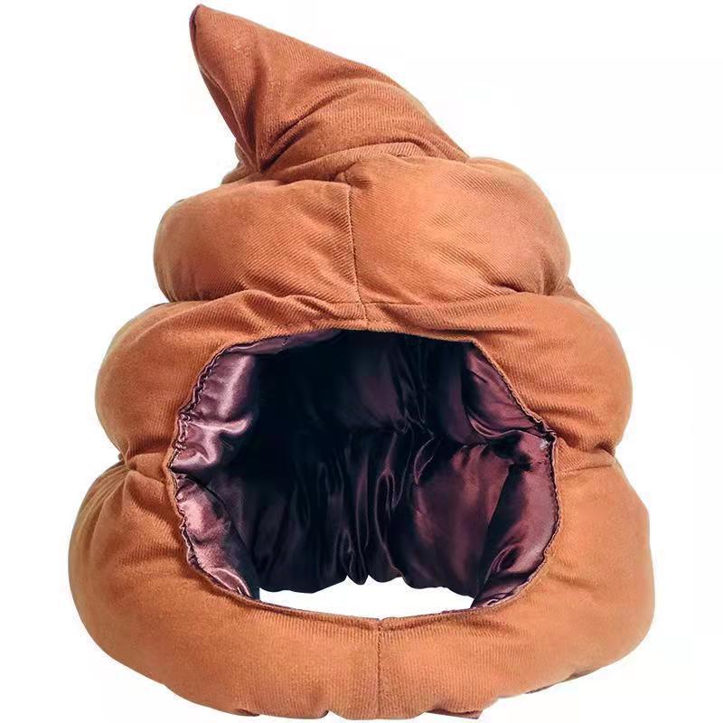 Cosplay Hat Poops Costume Headwear Warm Soft Cozy Para Crianças/adultos
