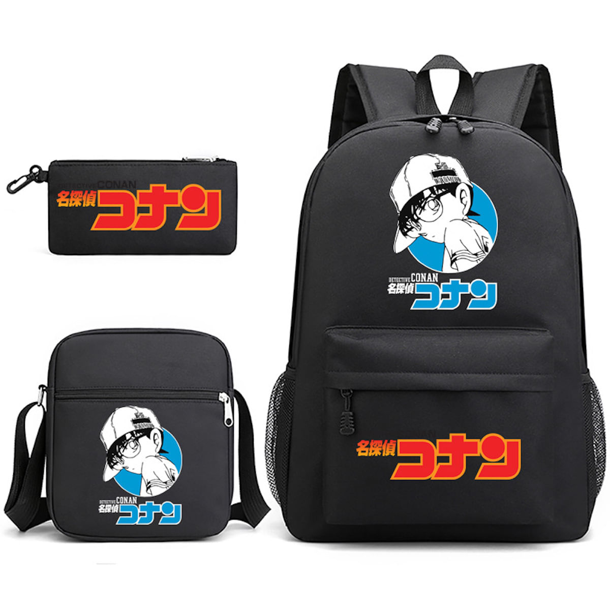 Conjunto De Mochilas Detetive Conan Edogawa Conan Cartoon Kids