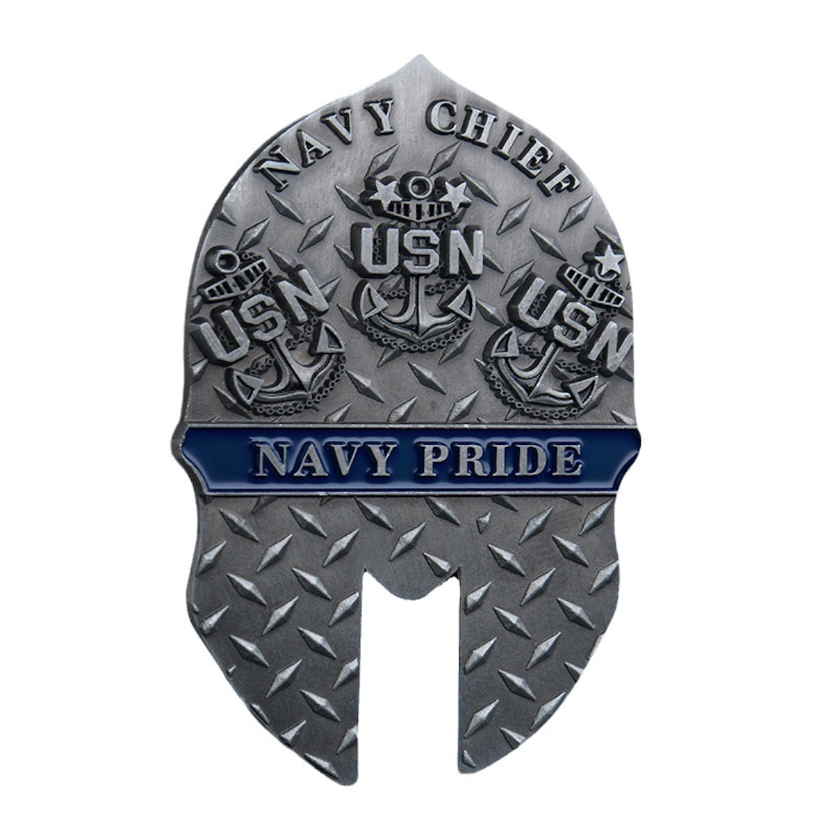 Capacete Coin Navy Pride Alloy Paint Metal Crafts Badges Anime