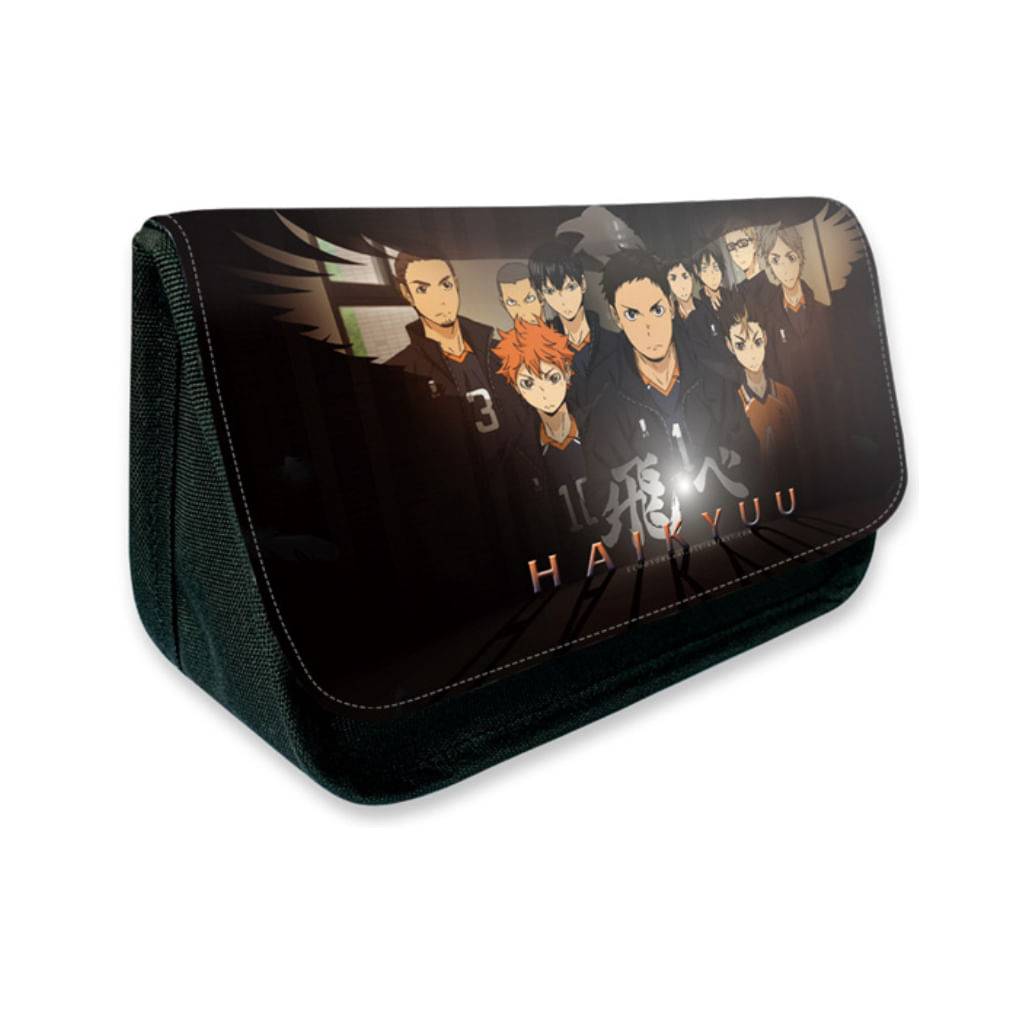 Estojo Para Lápis Haikyuus Printing Dupla Camada De Poliéster