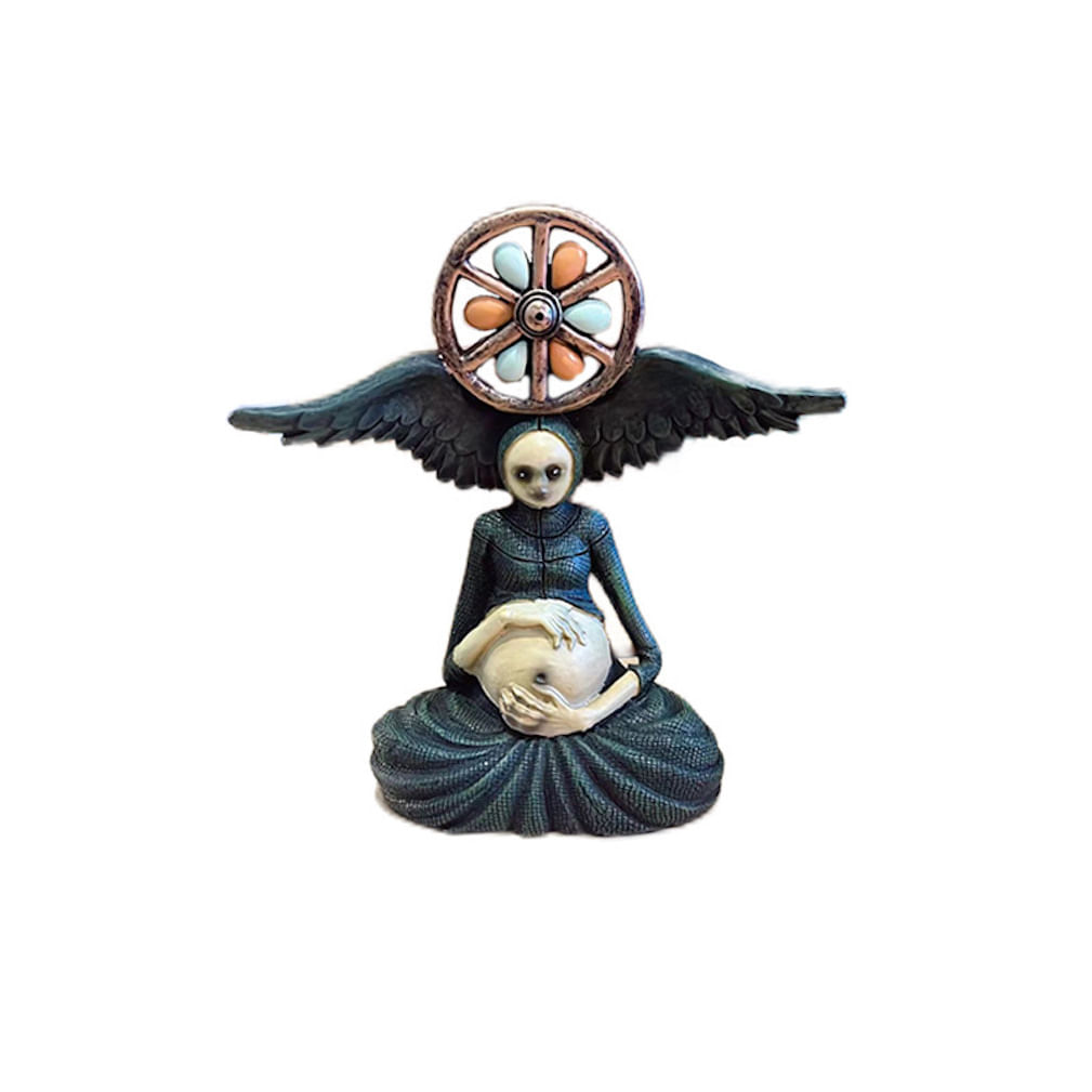 Estatueta De Resina, Escultura, Estátua, Witch Wheel Of Life, 15 Cm