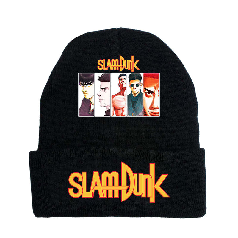 Chapéu De Malha Slams Dunks Anime Winter Beanie Para Adultos
