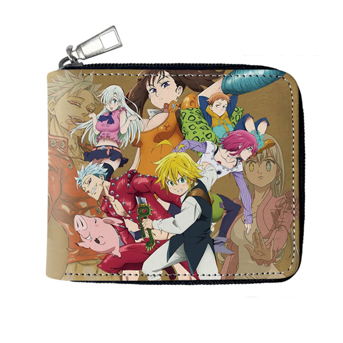 Carteira Anime Sevens Deadly Sins Em Couro Sintético