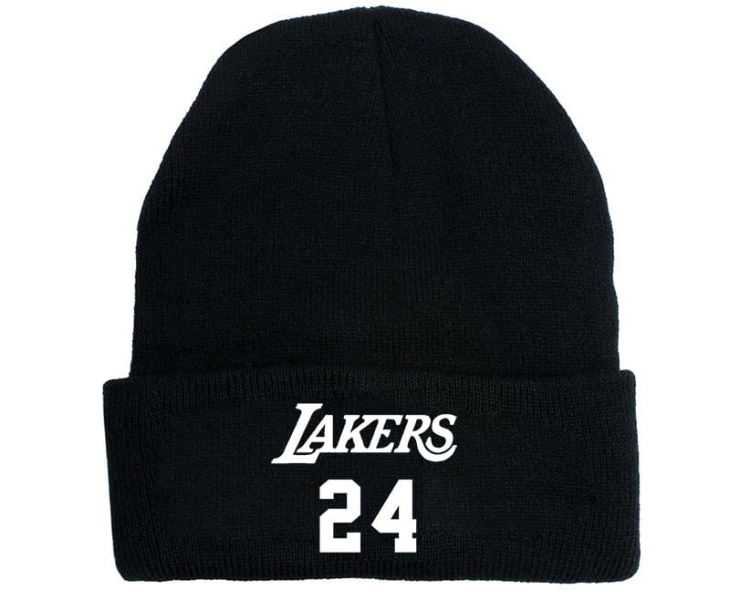 Gorro De Inverno De Anime Knitted Hat Lakers 24 Para Adultos E Crianças