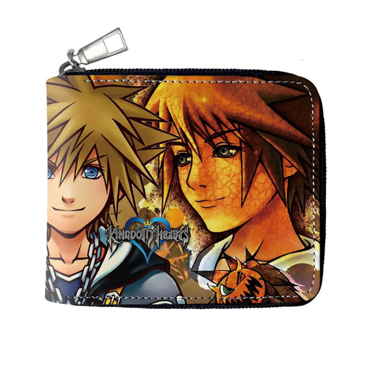 Carteira Kingdoms Hearts Anime Leather Bifold Para Crianças