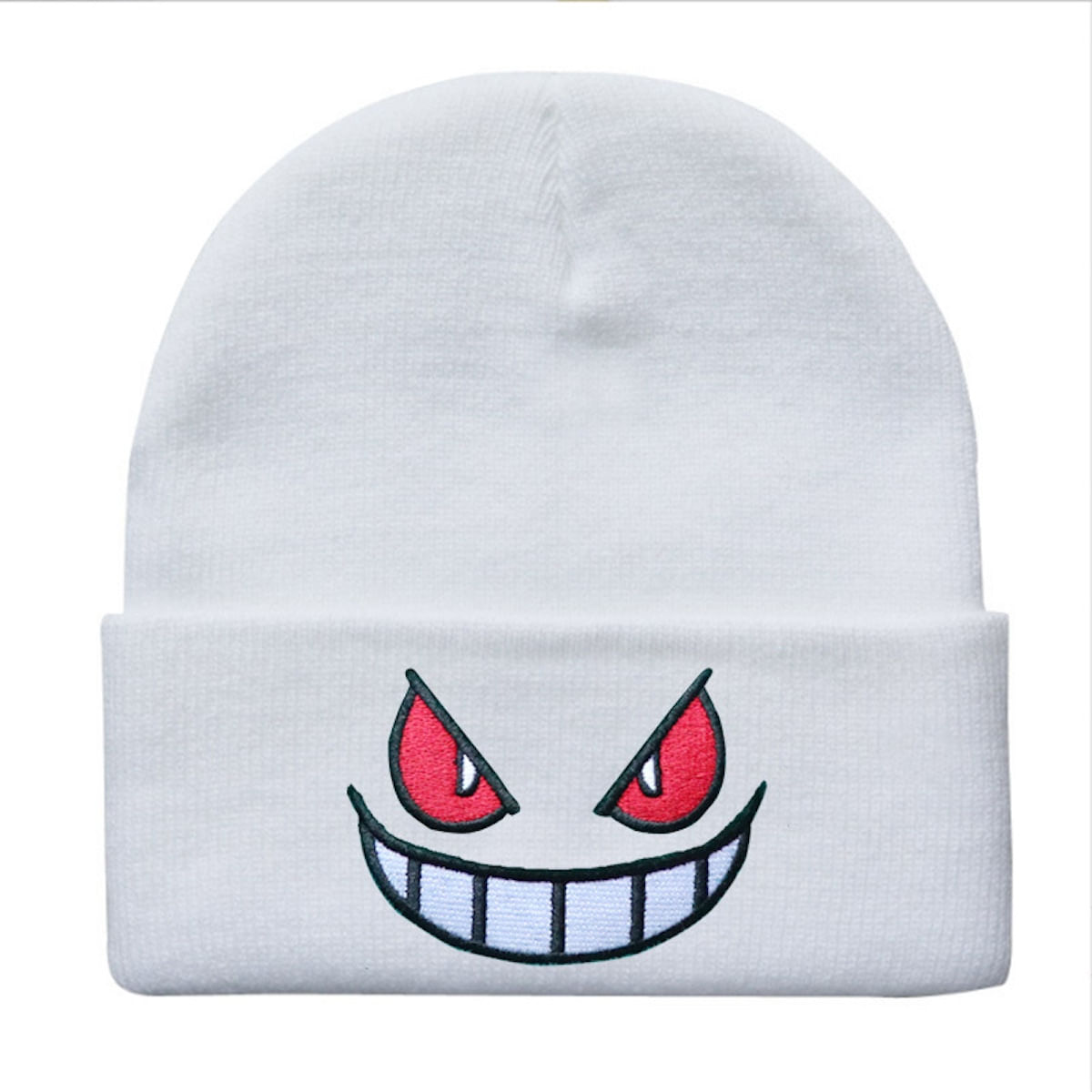Chapéu De Malha Gengers White Anime Winter Beanie Hat 54-60cm